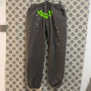 Grey Sp5der World Printed Sport Pants